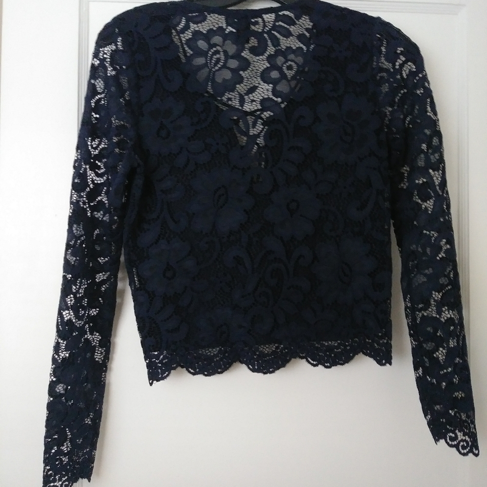 Navy Blue lace top by Forever21